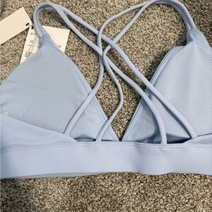 Crop Shop Boutique Light Blue Women's Bralette sport bra xl nwt